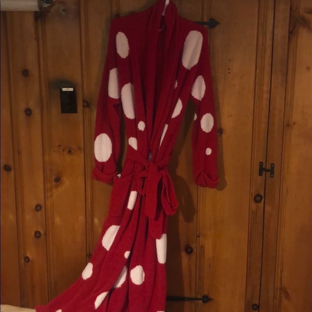 Red and white robe